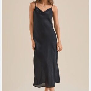 Altard state Eva satin midi dress crushed berry